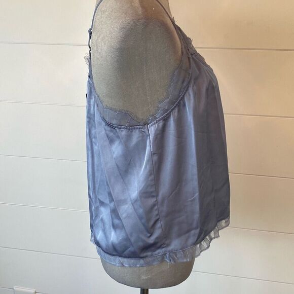 Christian Lacroix Elegant Blue Camisole with Lace Trim - Picture 4 of 10